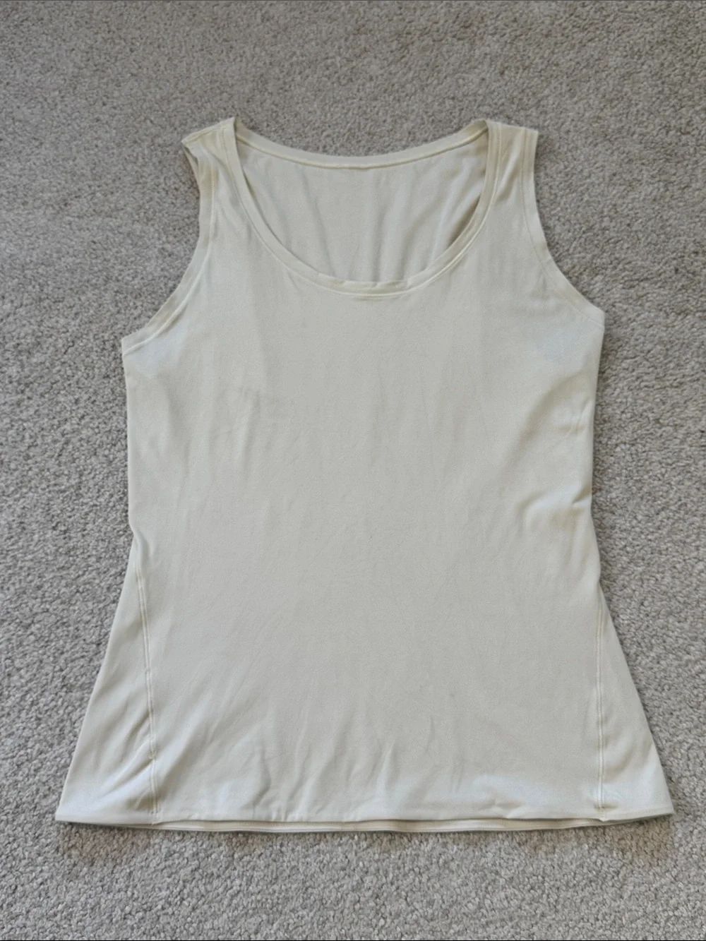 lululemon Wundermost Scoop Neck Tank Top Cream SzL